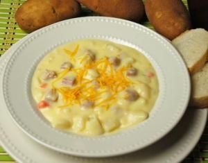 Taste Traditions Cheddar Baked Potato Soup - 8 lb. package, 2 per case