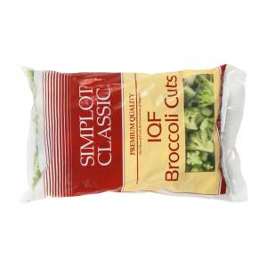 Simplot IQF Broccoli Cuts - 32 oz. package, 12 packages per case