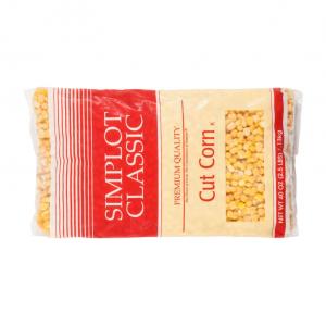 Simplot Golden Jubilee Cut Corn - 40 oz. bag, 12 bags per case