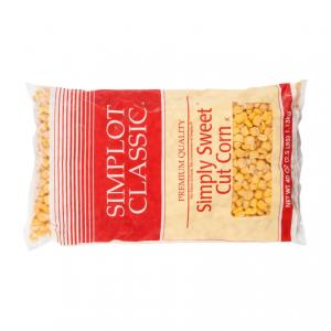 Simplot Simply Sweet Cut Corn - 40 oz. bag, 12 bags per case