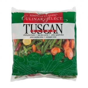 Culinary Select Tuscan Vegetable Blend - 3 lb. per package, 8 packages per case