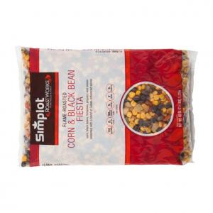 Roast Works Flame Roasted Corn and Black Bean Fiesta Mix - 2.5 lb. package, 6 packager per case