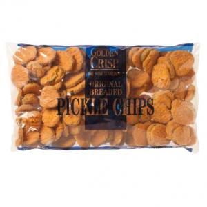 Golden Crisp Original Breaded Pickle Slice Chips (2.5 Lb, Pack Of 6)