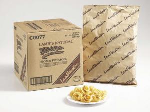 Lamb Weston Natural Twister Cut Potato Fry, 5 Pound - 6 per case.
