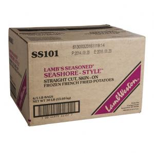 Lambs Seasoned Seashore Style Straight Cut Skin On French Fried