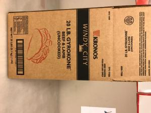 Krono Windy City Uncooked Gyrokone, 20 Pound - 1 each.
