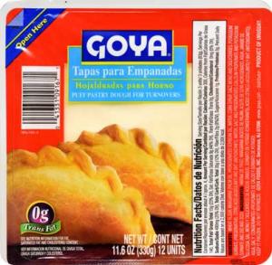Goya Tapa Empanada Dough Shell, 11.6 Ounce - 16 per case.