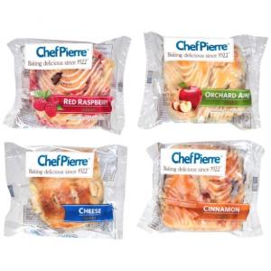 Chef Pierre Assorted Individually Wrapped Danishes 3oz (PACK OF 24)