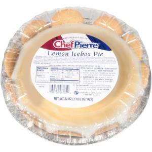 Sara Lee Chef Pierre Lemon Icebox Condensed Pie, 10 inch -- 6 pe