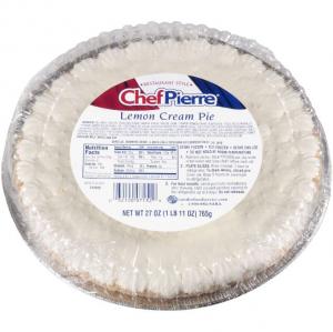 Sara Lee Chef Pierre Lemon Cream Pie, 10 inch 1.687lbs (PACK OF 6)