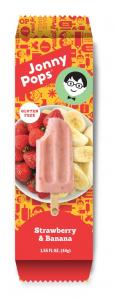 JonnyPops Creamy Smoothie On A Stick (Strawberry Banana, Pack of