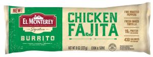 El Monterey Chicken Fajita Burrito 8oz (PACK OF 12)