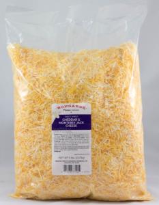 Bongards Fancy Shredded Monterey Jack & Cheddar Cheese 5lbs (PACK OF 4)