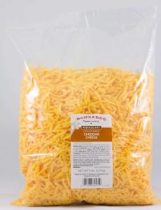 Bongards Reduced Fat Feather Shredded Cheddar Cheese 5lbs (PACK OF 4)