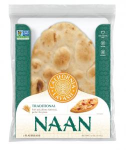 California Lavash Retail Traditional Naan Flatbread 7x9" Non-GMO Vegan Kosher 11oz (PACK OF 8)