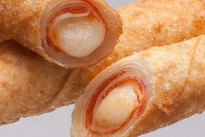 The Original Pizza Logs Sliced Pepperoni, Cheese & Pizza Sauce Filled Premium Egg Rolls, 8 x 12 each Case