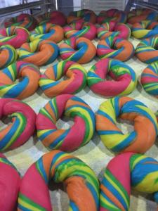 Davidovich Rainbow Bagel, Ready To Bake, Bulk Size Case (5.25 OZ, 60 Per Case)