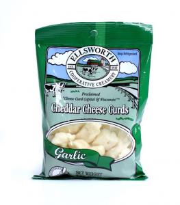 Ellsworth Natural White Garlic Cheddar Cheese Curds 5oz (PACK OF 12)