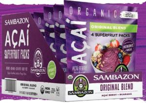 Sambazon Original Acai Blend Superfruit Pack 4Each (PACK OF 10)