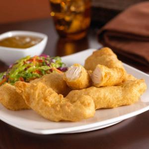 Pierce Chicken Pilgrims Tempura Battered Chicken Strips 5 lbs (PACK OF 2)