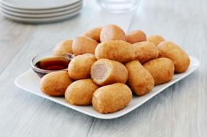 SAUSAGE, TURKEY LINK PANCAKE WRAPPED .