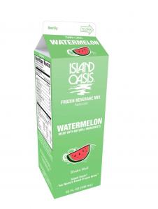 Island Oasis Watermelon Beverage Mix, 32 Fluid Ounce - 12 per case.