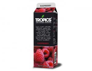 Tropics Raspberry Drink Mix, 32 Ounce - 12 per case.