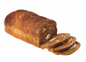European Bakers Thick Sliced Seeded Marble Rye, 5/8 inch - 8 per case.