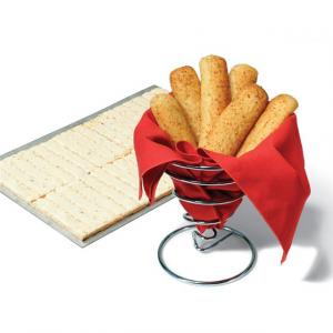 Bridgford White Whole Wheat Cheesy Garlic Breadstick Dough - 320 per case.