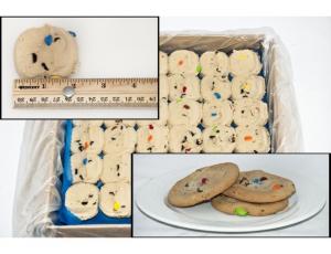 General Mills Pillsbury Best Doughboys Chocolate Chip Cookie Dough, 1.5 Ounce - 216 per case.