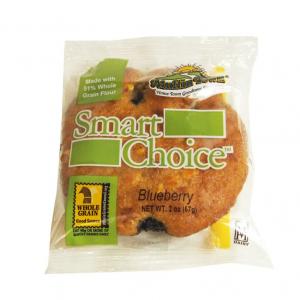 Smart Choice Wholegrain Blueberry Muffin Tops, 2 Ounce -- 60 per