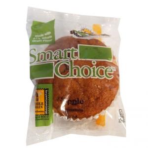 Smart Choice 2 Grain Equival Apple Cinnamon Muffin, 3.1 Ounce - 48 per case.