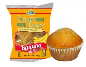 Smart Choice 2 Grain Equival Banana Muffin, 3.1 Ounce -- 48 per