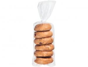 Lenders Sliced Cinnamon Raisin White Whole Grain Bagel - Bulk - 72 per case.