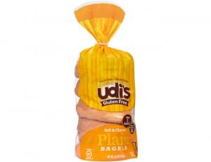 Udis Plain Bagel, 13.9 Ounce - 8 per case.