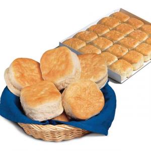 Bridgford Foods Old South Easy Break Buttermilk Biscuit, 2.25 Ounce - 100 per case.
