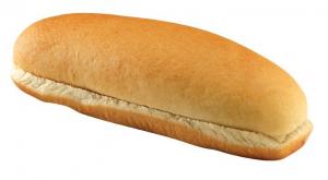 Flowers Foods Sliced Hot Dog Bun with Whole Grains, 6 inch - 12 per case.