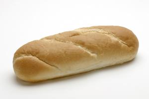 Roma Vienna Solid Poly White Bread Loaf, 15 inch - 8 per case.