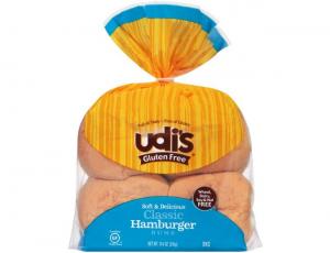 Udis Classic Hamburger Bun, 10.4 Ounce - 8 per case.