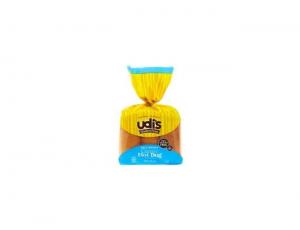 Udis Classic Hot Dog Shaped Buns, Gluten-Free (14.3 OZ, 6 Per Case)