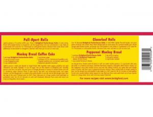 Bridgford Foods Parkerhouse Style Dough Roll, 25 Ounce - 24 per pack - 12 packs per case.