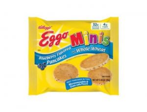 Eggo Minis Blueberry Flavored Pancake, 3.03 Ounce - 72 per case.
