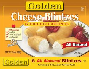Golden Sweet Cheese Blintzes Crepe - 144 per case.