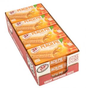 JJs Bakery Peach Pie Dessert - 48 per case.
