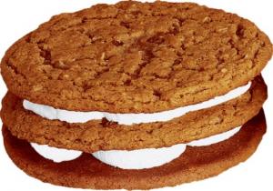 Little Debbie Vending Double Decker Oatmeal Creme Pie - 54 per case.