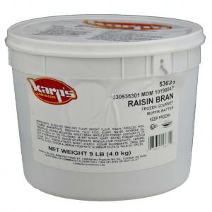 Baker and Baker Karps Scoop N Bake Raisin Barn Muffin Batter, 9 Pound - 2 pails.