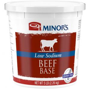 Nestle Minors Low Sodium No Added MSG Beef Base, 5 Pound - 4 per case.