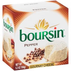 Boursin Pepper Cheese Spreadable, 5.2 Ounce - 6 per case