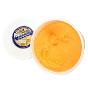 Kaukauna Sharp Cheddar Cheese Spread, 10 Pound Pail - 2 per case.