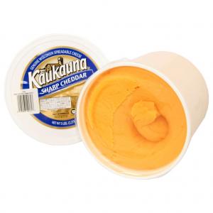 Kaukauna Sharp Cheddar Cheese, 5 Pound Pail - 2 per case.